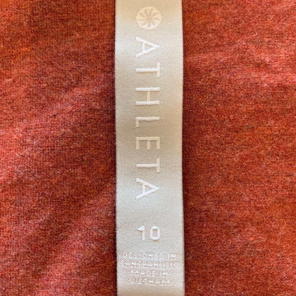 EUC - Athleta - Coastal Romper - Russet Brown Heather - 10 - Picture 6 of 9